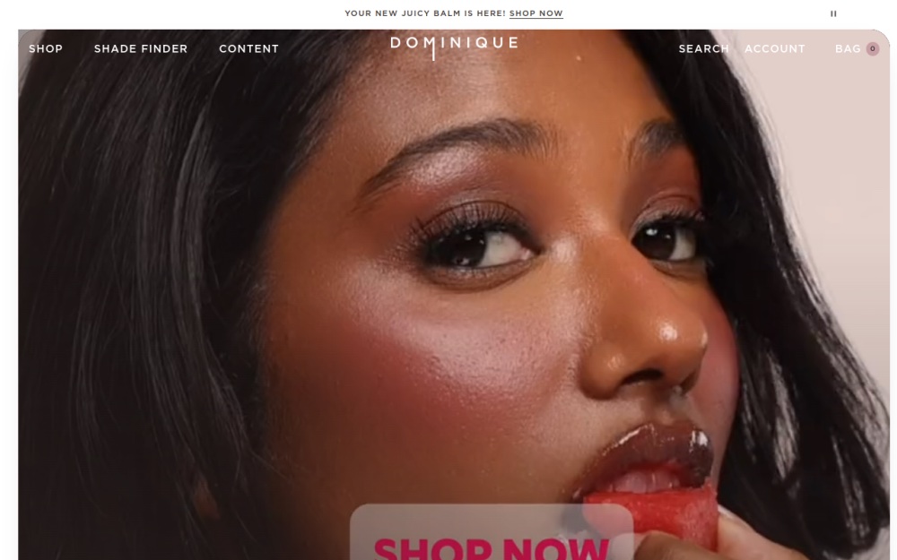 Dominique Cosmetics storefront